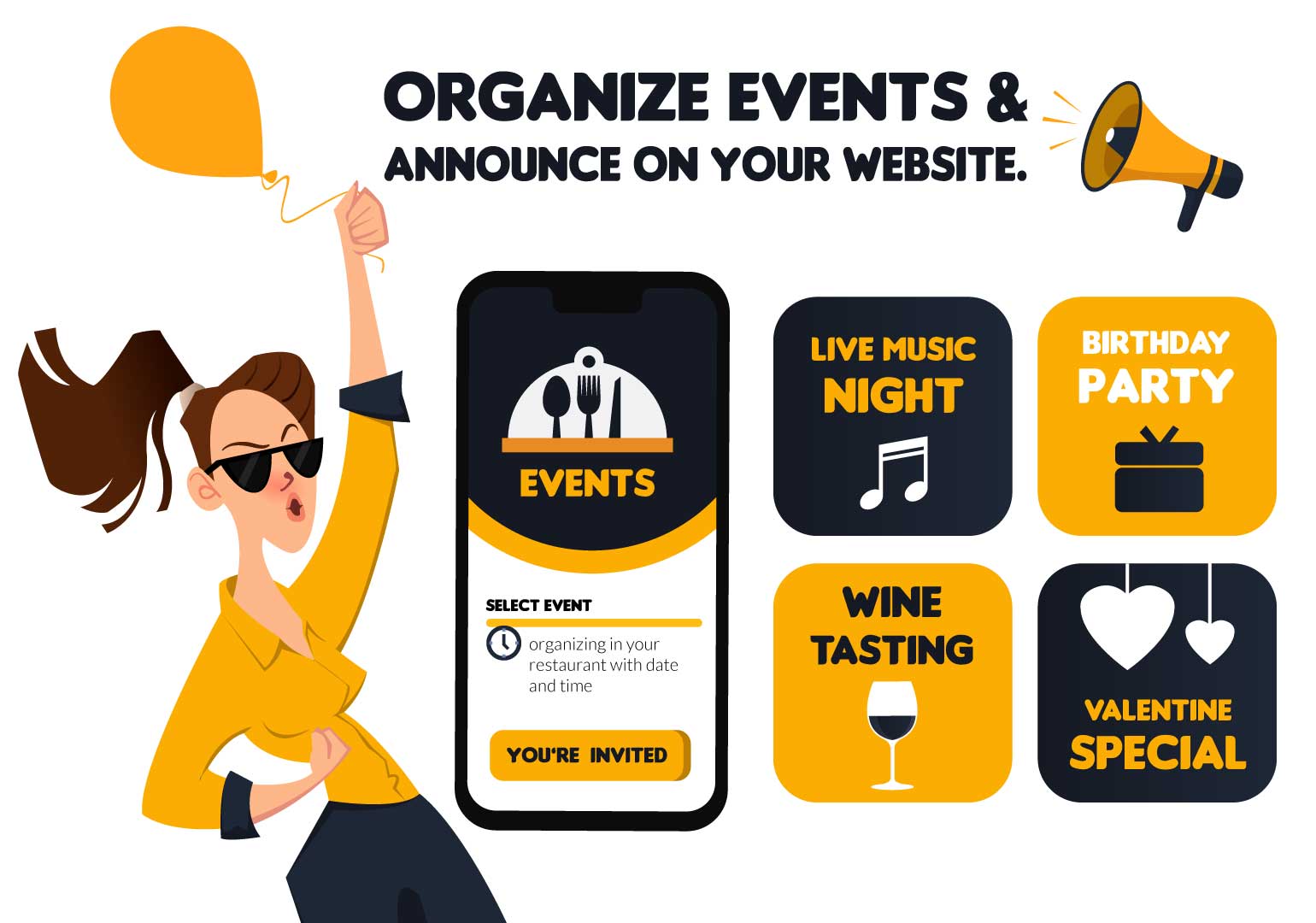 Features of Online Food Ordering System - Events
